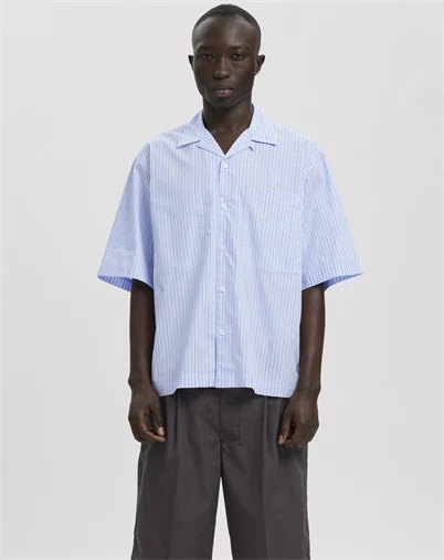 ANNARR - ANRRex Stripes Skjorte - Cashmere Blue/Multi